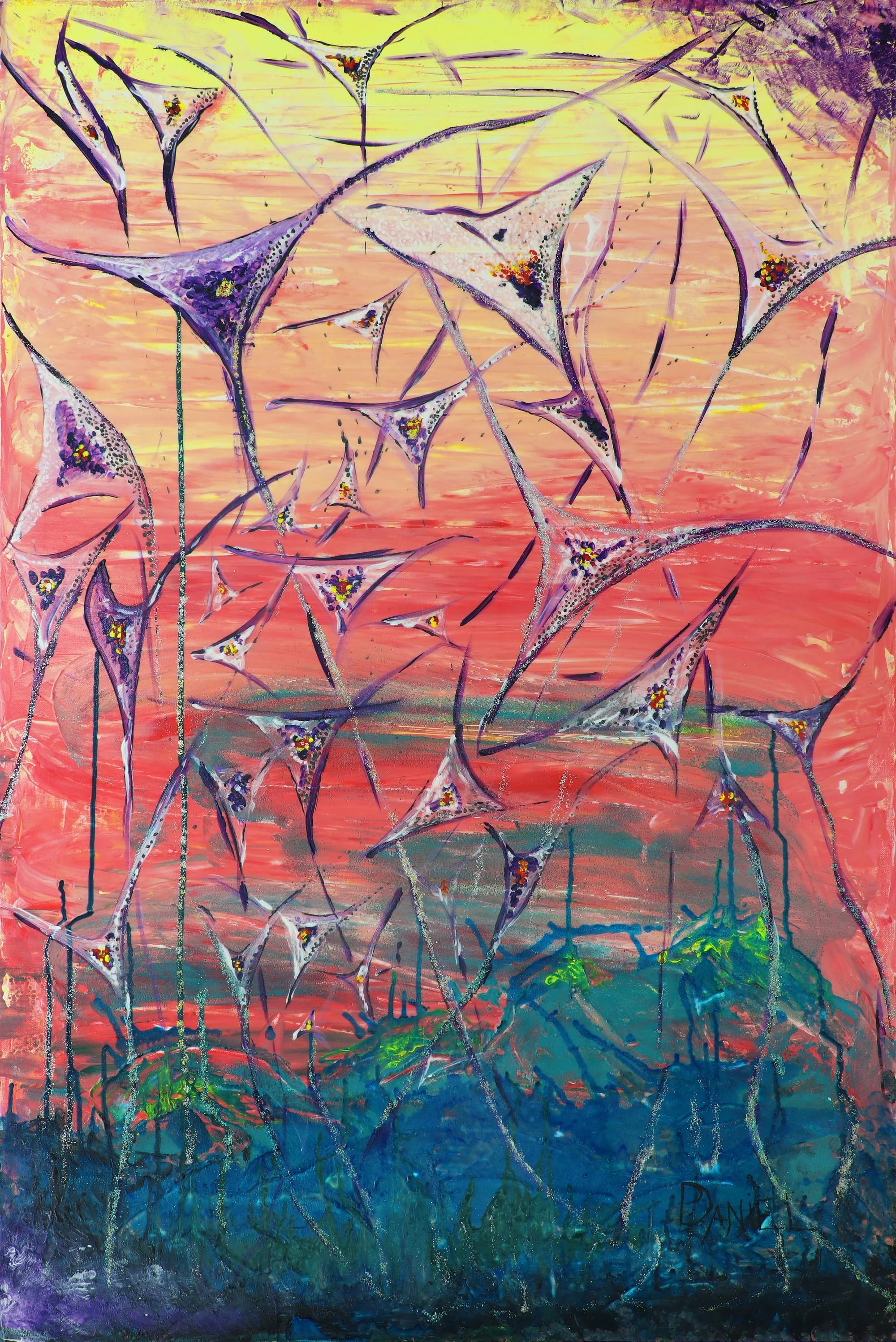 Large Manta Blossoming (Original)