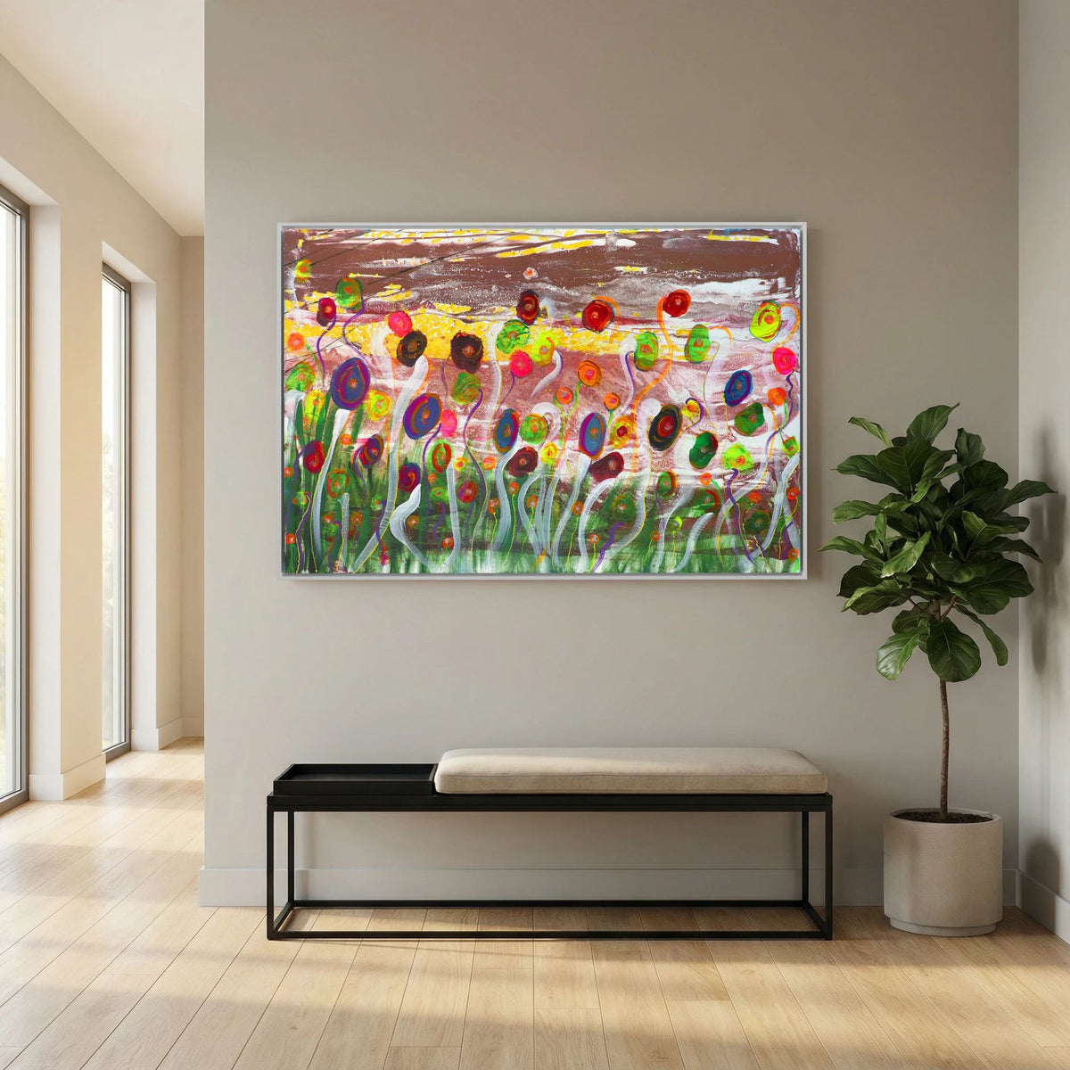 Flowers Having Party 1/2